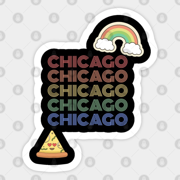 Chicago Pride Sticker by TJWDraws